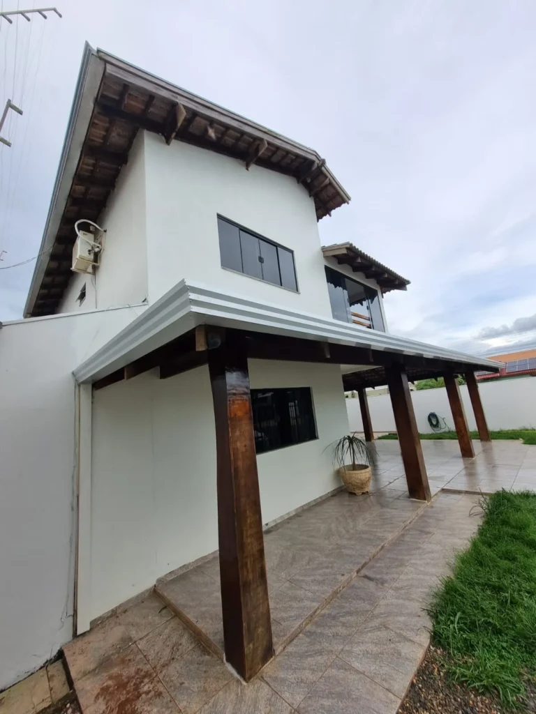 Residência com sistema de calhas pela Calhas JS em Campo Novo do Parecis - MT